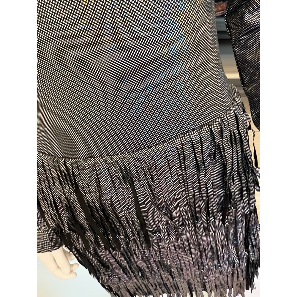 PEACH LOVE CALIFORNIA metallic silver dress sz S M L - Picture 12 of 12